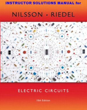 Electric Circuits [10th Ed] Instructor's Solution Manual - James W. Nilsson and Susan A. Riedel